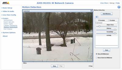 Aan de overkant Het apparaat Ijver A Blog that Covers the Latest in IP Cameras, Home Automation and Video  Monitoring. | Configure Motion Detection for Axis Camera